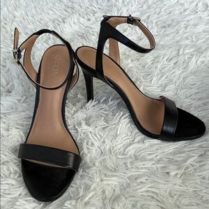 Abound Black Sandal Heels Size 8